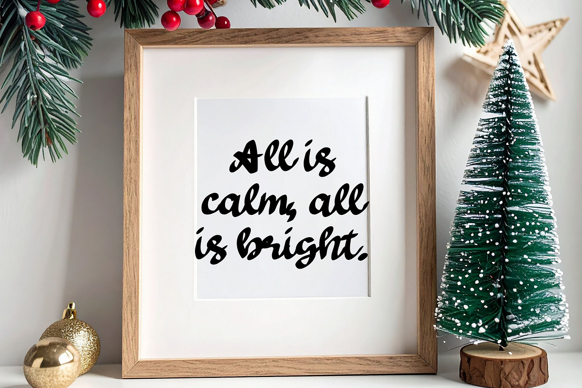 Velvet Christmas is Script font, a Script Font by Brown Cupple (Photo 8 of 12)