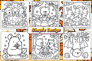 Fluffy Hygge Cozy Fall Coloring Book, an Animal Illustration by Akrinity Digital (Thumbnail 3 of 4)