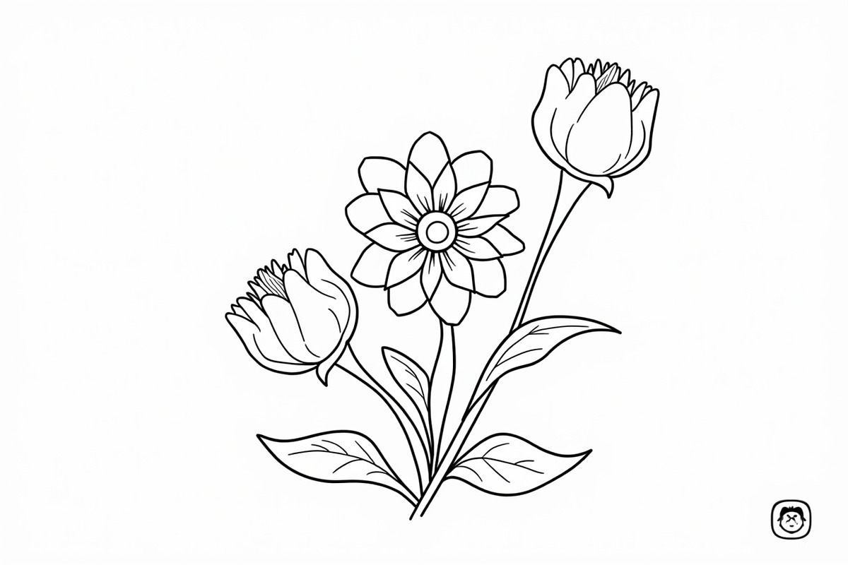 Floral Coloring Book for Adults, an Illustration by Designs_River (Photo 6 of 9)