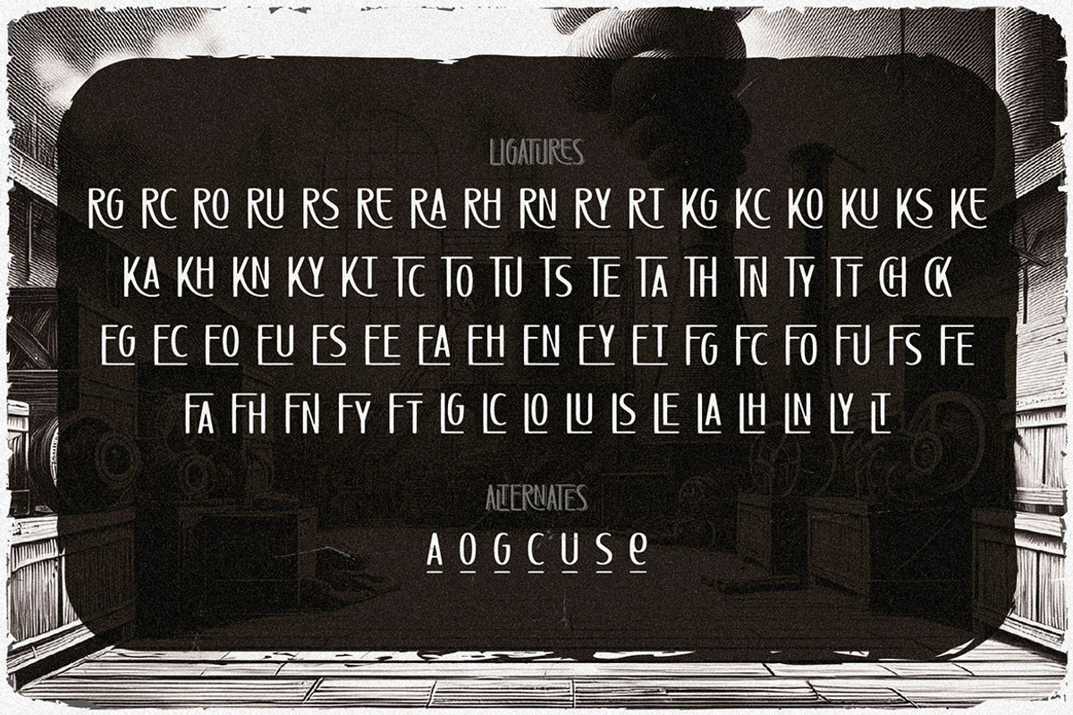 Oakforge - Retro Display Font, a Sans Serif Font by JumboDesign (Photo 5 of 6)