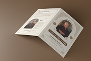 Classic Minimal Funeral Program, a Brochure Template by Neermana (Thumbnail 2 of 4)