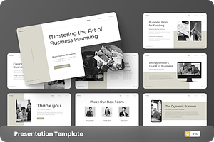 Business Plan Google Slide Template, a Presentation Template by GraphauseProject
