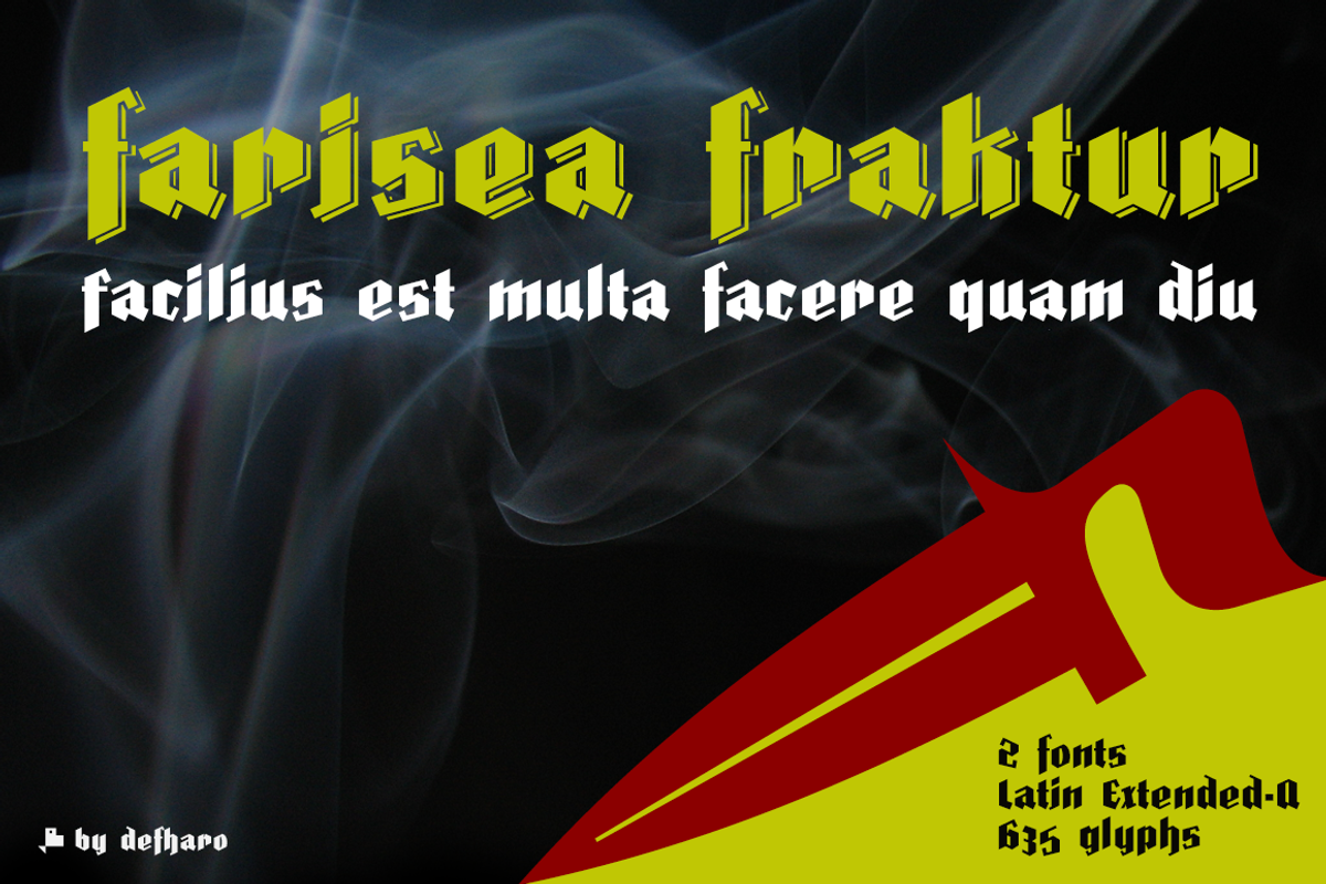 Farisea Fraktur -2 fonts- preview 3
