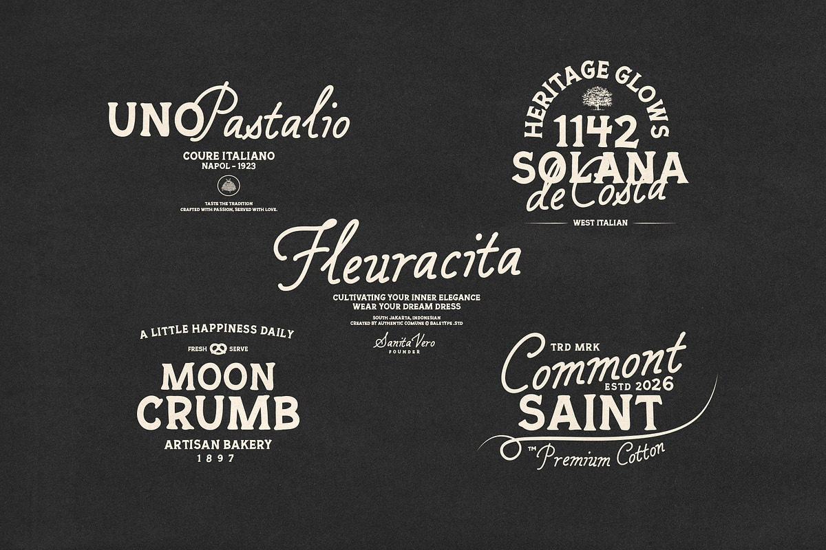 Authentic Society - Font Duo, a Script Font by Sarid Ezra (Photo 4 of 10)