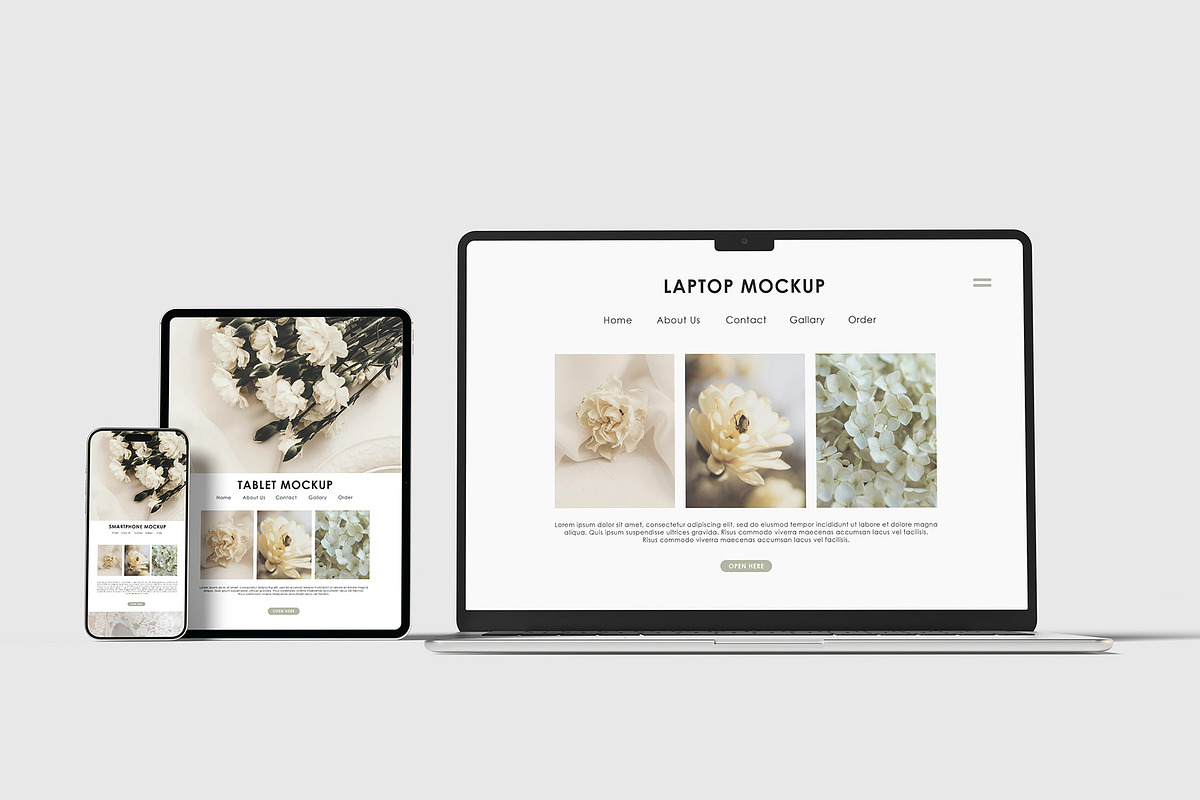 Multi Device Responsive Mockup, an iPad Mockup by Graphicbars (Photo 10 of 23)