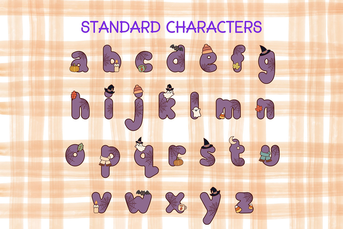 Halloween Font and Alphabet Bundle, a Sans Serif Font by Adalin Shop (Photo 7 of 19)