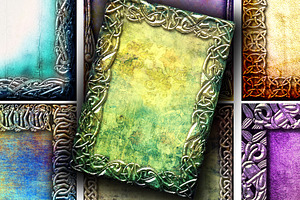 9 ACEO JPG Images - Grunge Celtic