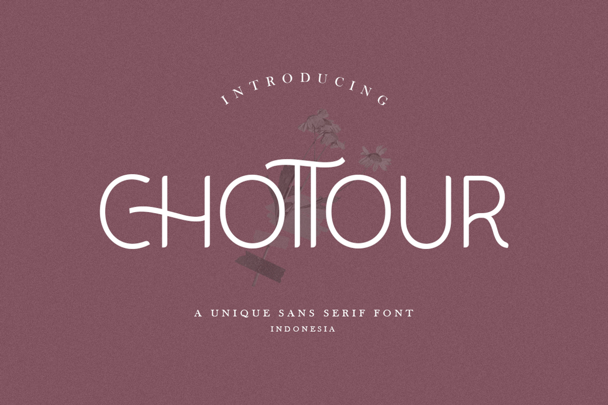 Chottour, a Sans Serif Font by artism_design (Photo 1 of 8)