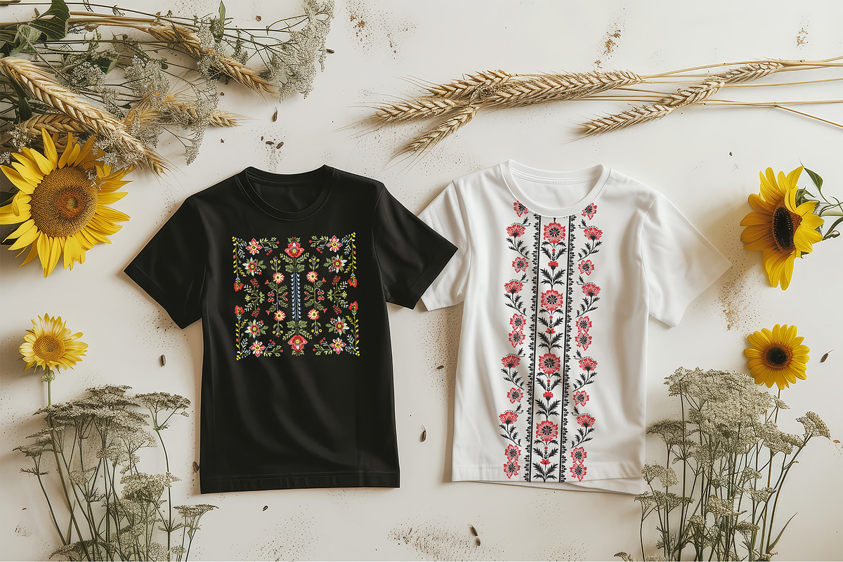 Ukrainian folk seamless patterns set, a Pattern Graphic by kizi (Photo 4 of 10)