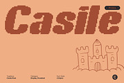 Casile Pixel, a Sans Serif Font by Craft Supply Co. (Thumbnail 1 of 8)