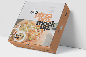 Pizza Box Mockup - Double Pack