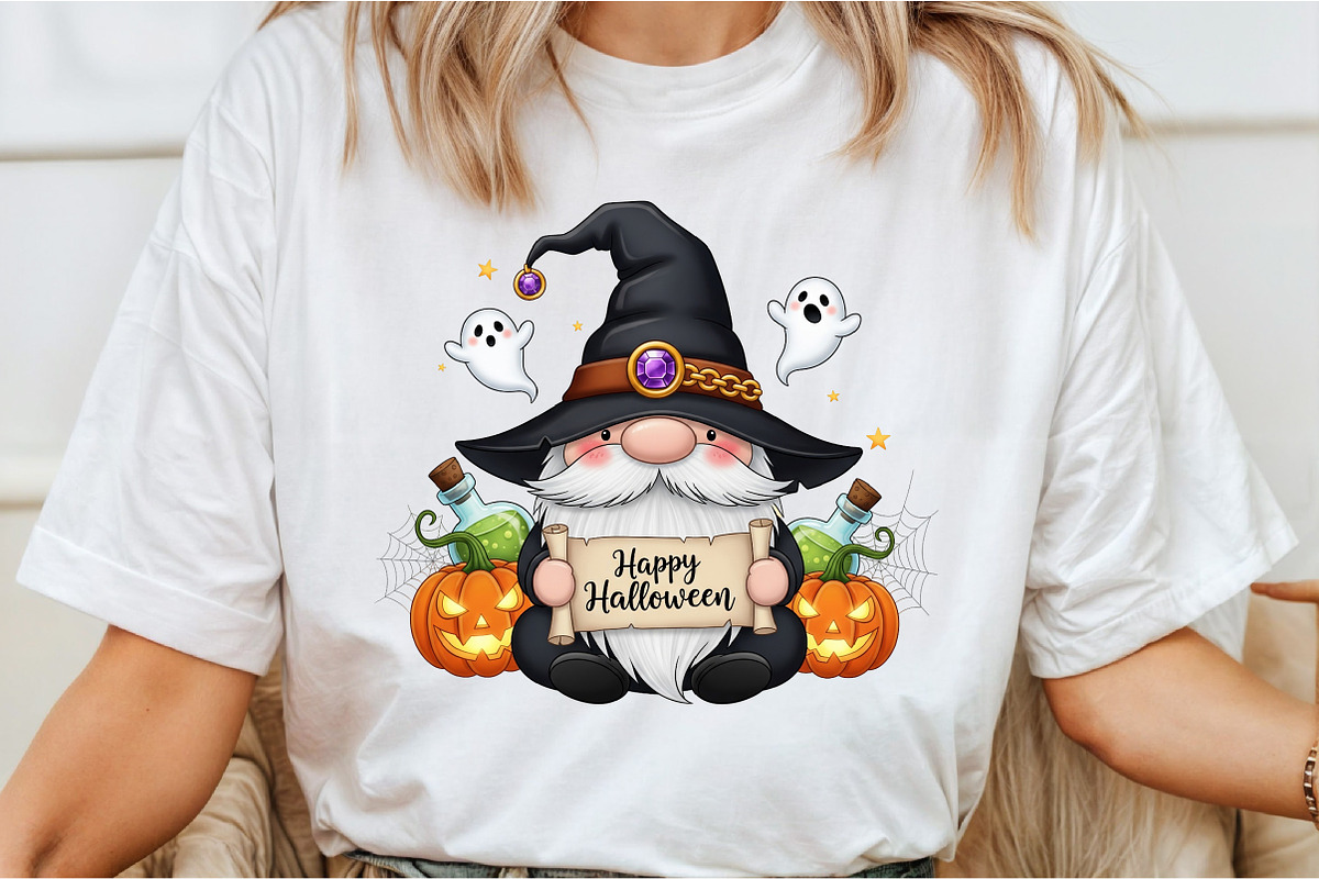 Happy Halloween Gnome Png, an Illustration by DreamCafeArt (Photo 4 of 6)