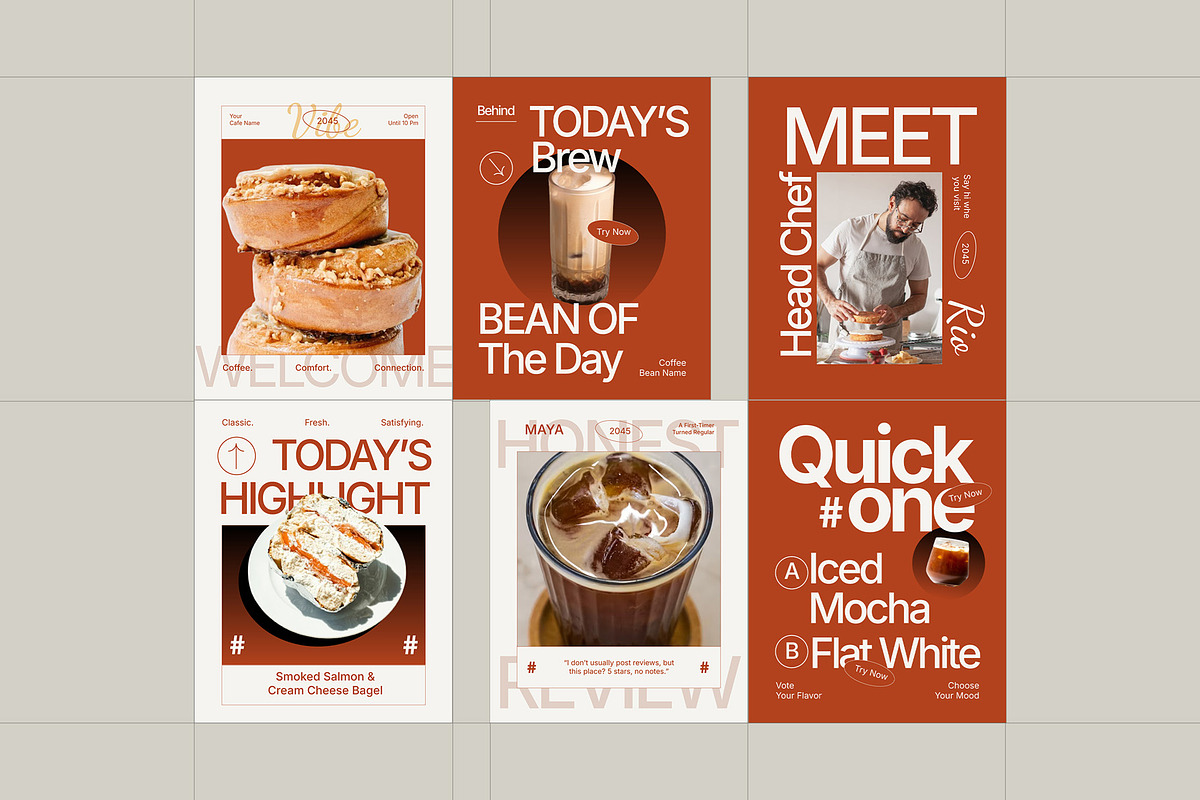 Restaurant & Cafe Instagram Pack preview 4