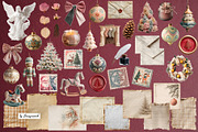 Vintage Christmas Collage Pack, an Object Graphic by Designwork (Thumbnail 5 of 9)