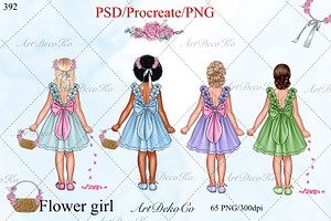 Flower Girl DIY Clipart