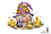 Easter Gnome Clipart PNG Bundle, an Illustration by Clipart Bloom (Thumbnail 5 of 18)