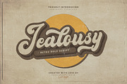 Jealousy Retro Bold Script, a Script Font by Creatype Studio (Thumbnail 1 of 9)