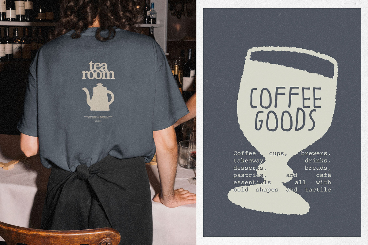 Coffee Goods: 100 Textured Graphics, a Food Illustration by Veyla (Photo 12 of 14)