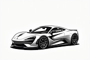 Modern Sports Car Vector Art Set, an Illustration by BIPLOB EXPERT (Thumbnail 2 of 7)