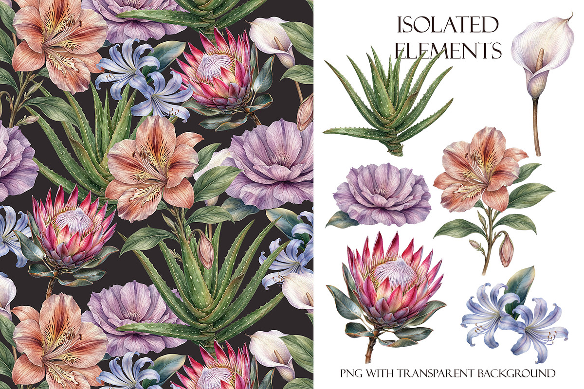 Seamless floral pattern, a Pattern Graphic by Elona Laff (Photo 2 of 3)