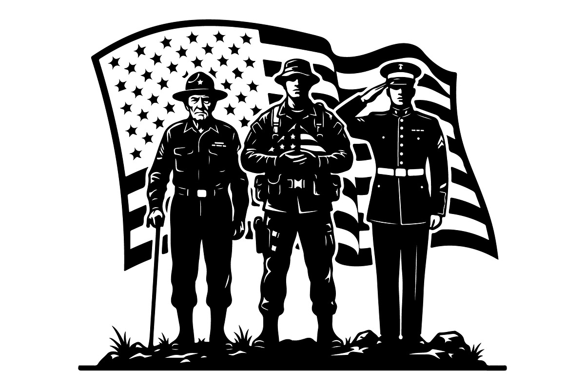 Military Brotherhood Patriot Flag, an Object Graphic by Gfx_Store (Photo 16 of 17)