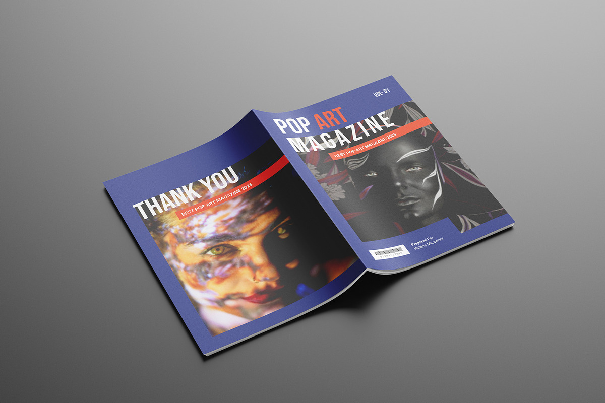 Pop Art Magazine Template Design, a Magazine Template by Seeing-art (Photo 9 of 11)