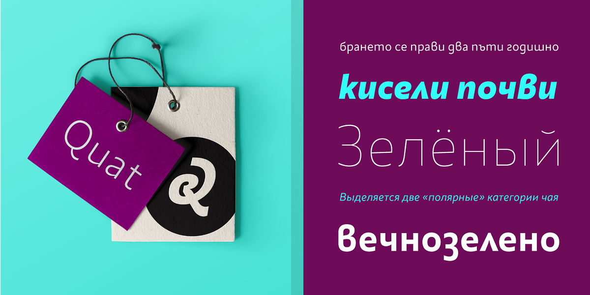 Quat, a Sans Serif Font by Ani Dimitrova (Photo 8 of 15)