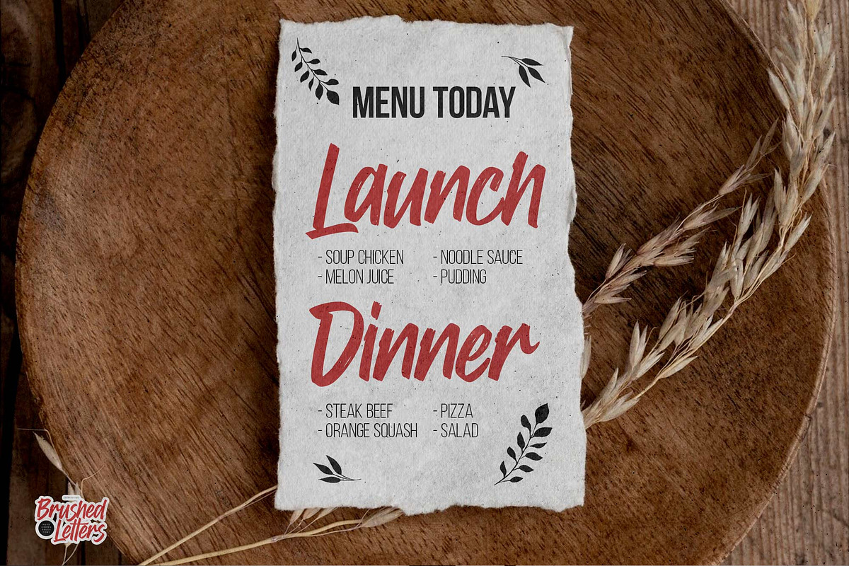 Brushed Letters - Hand Drawn Brush, a Handwritten Font by Gassstype (Photo 4 of 8)
