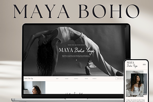 Showit Website Template I Maya Boho, a Websites & App Template by YogaBizLab