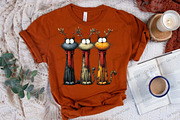 Quirky Christmas Three Cat PNG, an Illustration by Libby Wishes (Thumbnail 5 of 8)