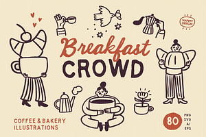 Coffee & Café Illustrations, a Food Illustration by happpydesign