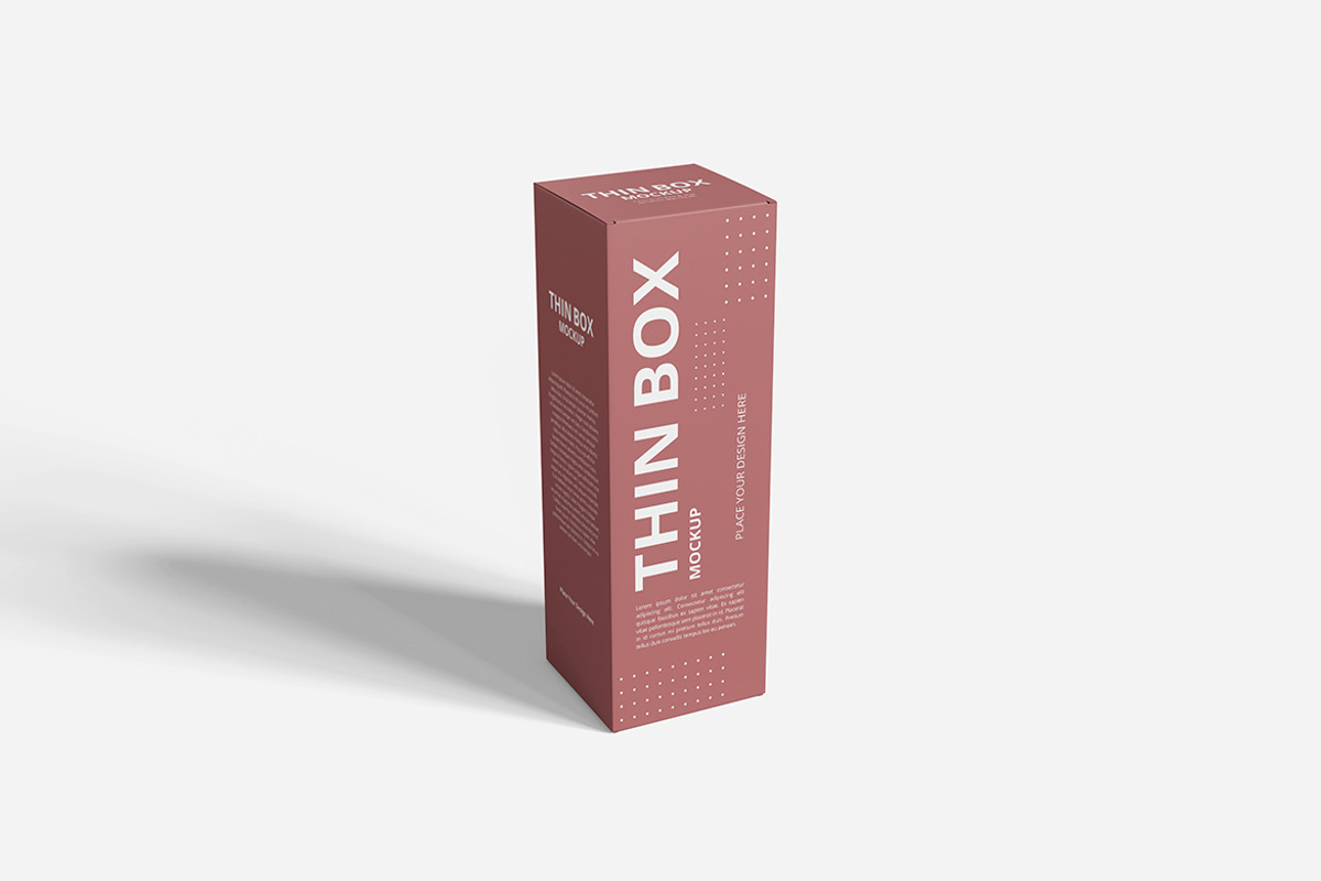 Thin Box Mockup, a Packaging Mockup by Indah (Photo 6 of 6)