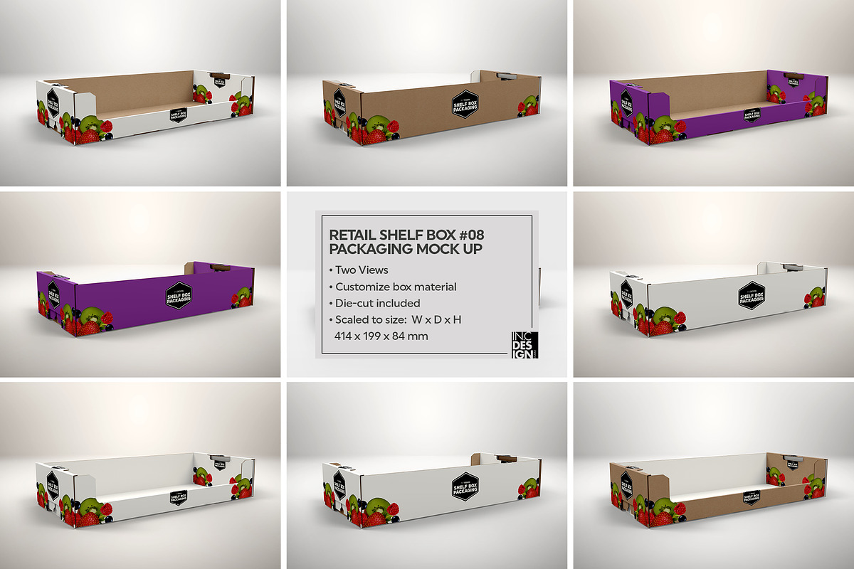 Retail Shelf Box Packaging Mockups1, a Packaging Mockup by INCDesign (Photo 27 of 32)