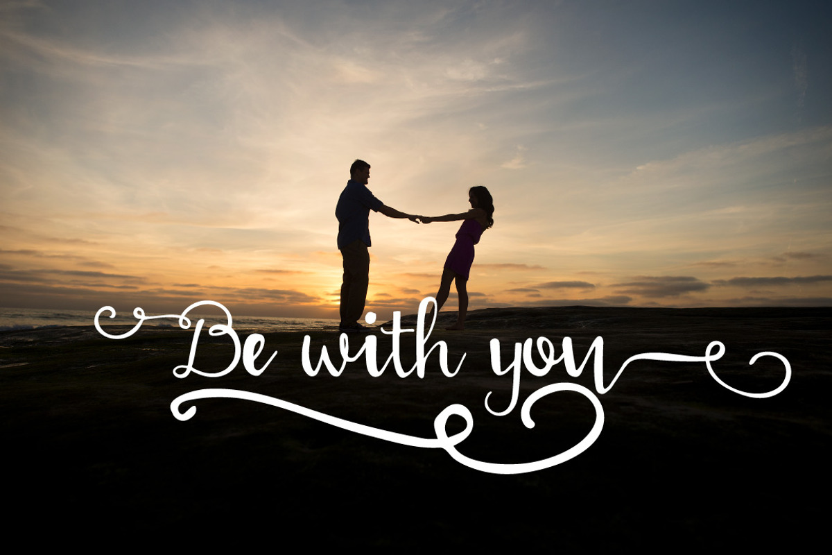 With love Handwritten font preview 4