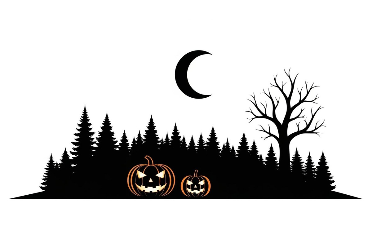 Dark Halloween Forest Design, a Graphic by BIPLOB EXPERT (Photo 10 of 13)