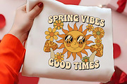 Spring Vibes Good Times Retro Sun PN, an Illustration by CrexoraLab (Thumbnail 1 of 4)