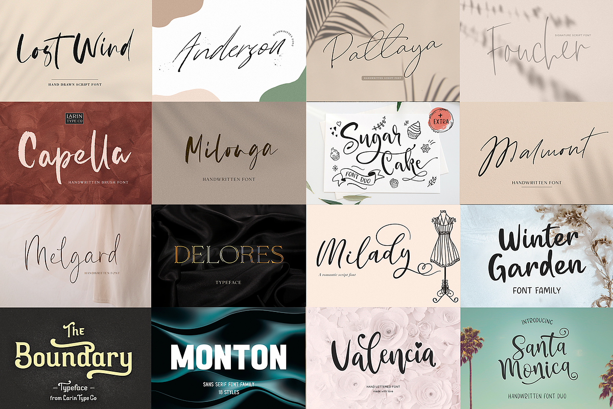 Exclusive Font Bundle, a Sans Serif Font by Larin Type Co. (Photo 9 of 15)