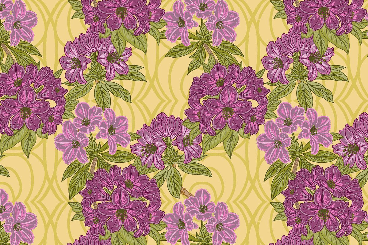 Vintage Maximalist Floral Retro, a Pattern Graphic by NayaChu (Photo 5 of 9)
