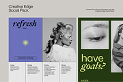 Creative Edge Social Media Templates, a Social Media Template by By Arkadë (Thumbnail 1 of 5)