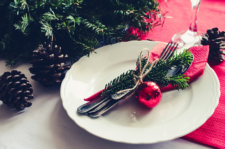 Family together christmas containing christmas, dinner, and table, a Food & Drink Photo by NelliKovalchuk