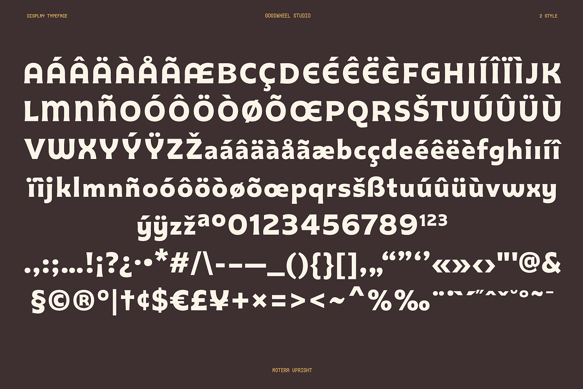 Motera, a Sans Serif Font by Goodwheel Studio (Photo 8 of 11)