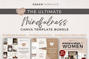 Mindfulness Canva Template Bundle