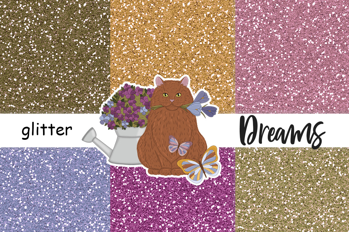 Spring Glitter Background Paper, a Texture Graphic by GlamArtZhanna (Photo 3 of 3)