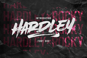 Hardley Brush X Rocky Font Duo