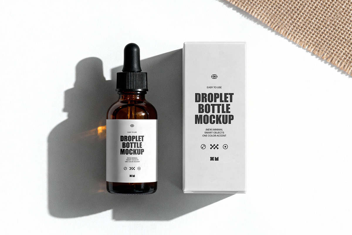 Serum Droplet Bottle Mockup, a Packaging Mockup by Design Squad (Photo 2 of 4)