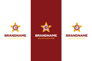 Letter C G J Pizza Star Logo Set, a Branding & Logo Template by Pray Art Design Studio (Thumbnail 2 of 2)