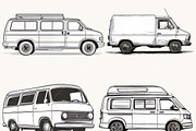 Van Line Art Clipart  Bundle, a Transportation Illustration by BusyDaydesign (Thumbnail 4 of 8)