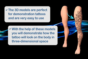 3D Procreate Body - Male Legs Models