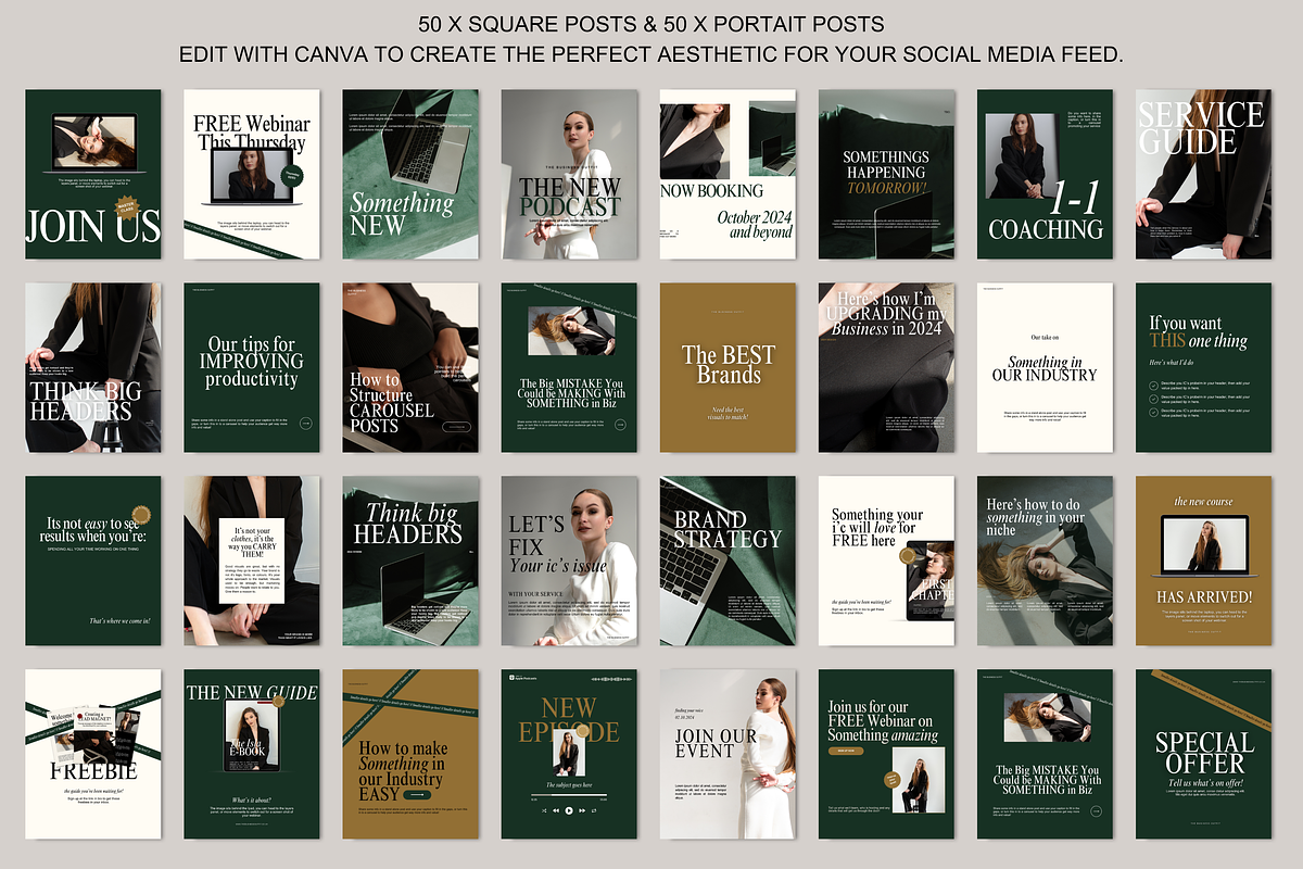 Luxury Instagram Posts - Canva, a Social Media Template by thebusinessoutfit (Photo 3 of 17)