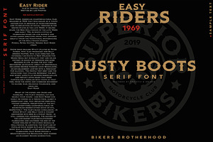 DUSTY BOOTS - Serif Font